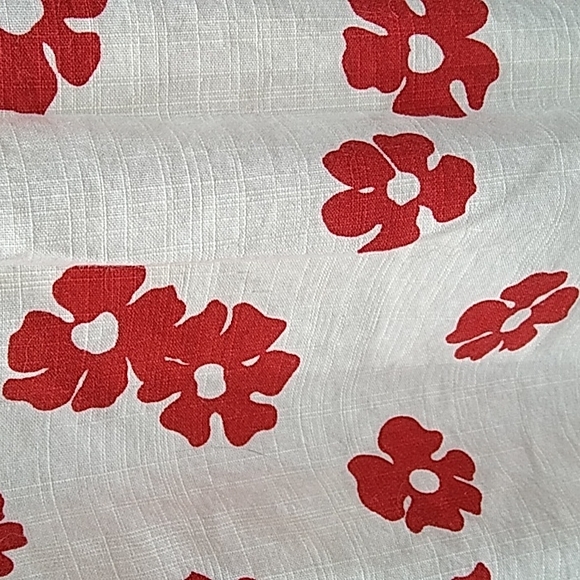 Roxy Sundress sz L adjustable straps,elastic top, Maxi, red/white with black - Picture 4 of 9